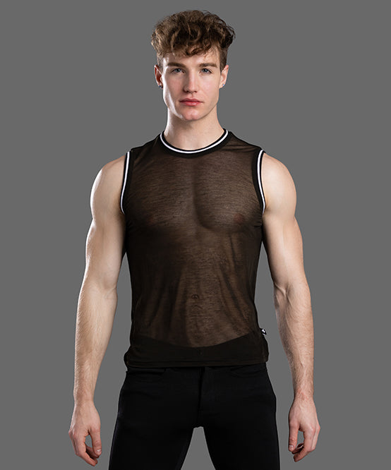 Andrew Christian Sheer Burnout Ringer Tank