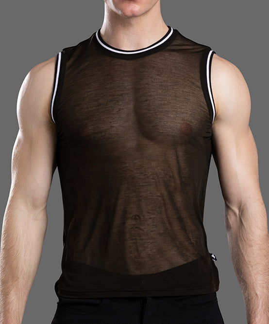 Andrew Christian Sheer Burnout Ringer Tank