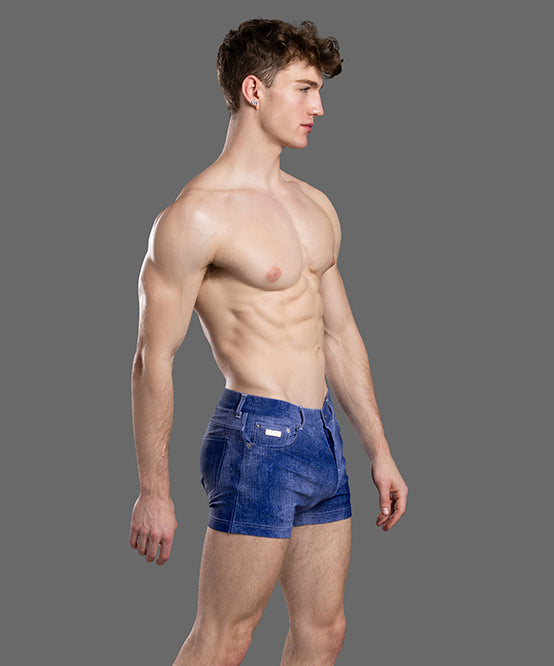 Andrew Christian Stretch Denim Shorts (4" Inseam)