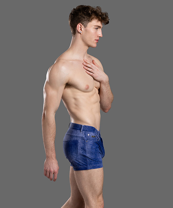 Andrew Christian Stretch Denim Shorts (4" Inseam)