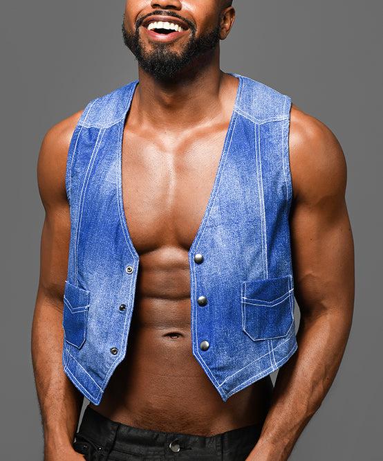Andrew Christian Stretch Denim Vest