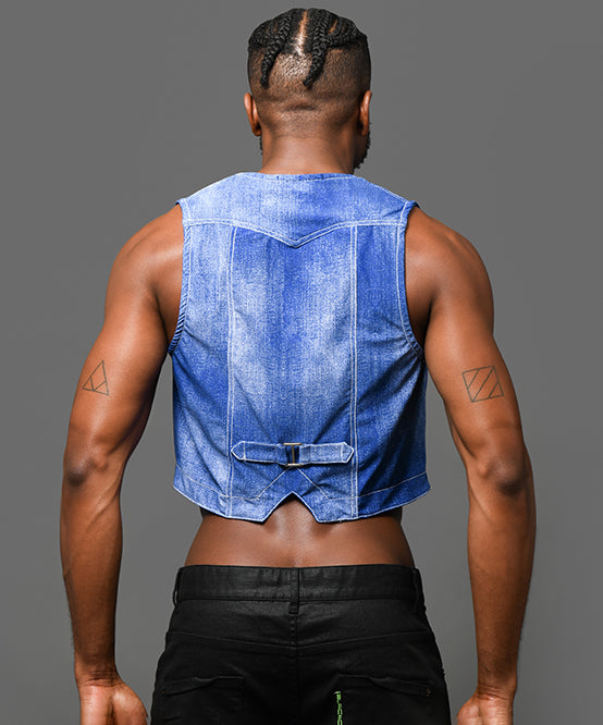 Andrew Christian Stretch Denim Vest