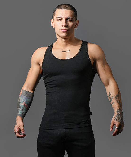 Andrew Christian Studded Beater Tank