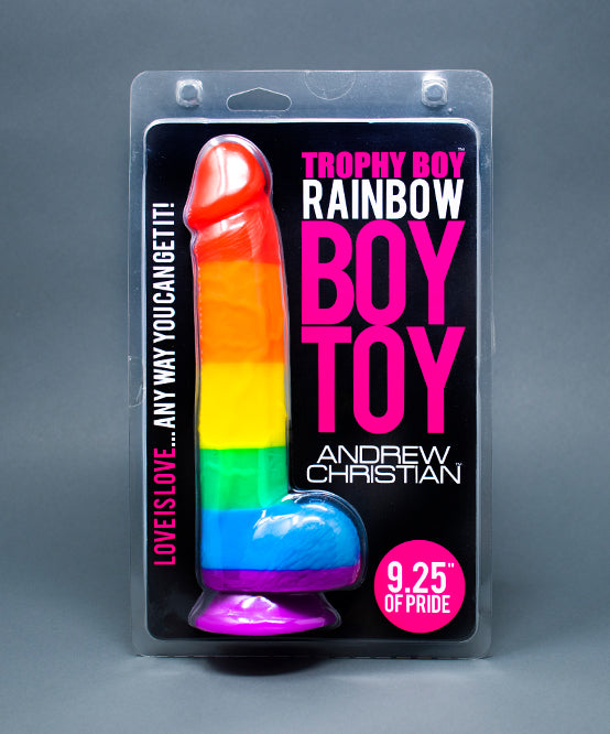 andrew christian TROPHY BOY® Rainbow 9.25" Boy Toy