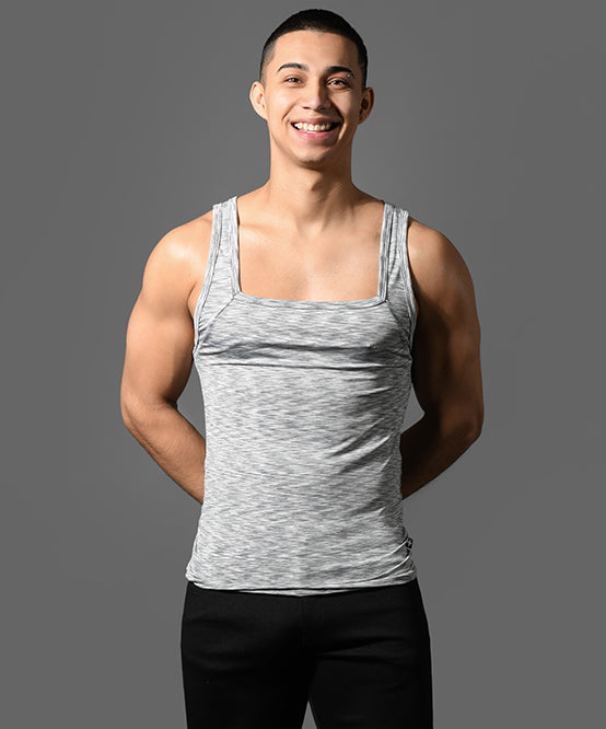 andrew christian VIBE Square Neck Tank