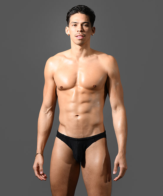 Andrew Christian Black Camo Super Low Swim Bikini W/ ALMOST NAKED®