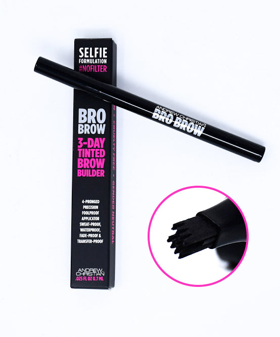 andrew christian Bro Brow 3-Day Tinted Brow & Beard Builder