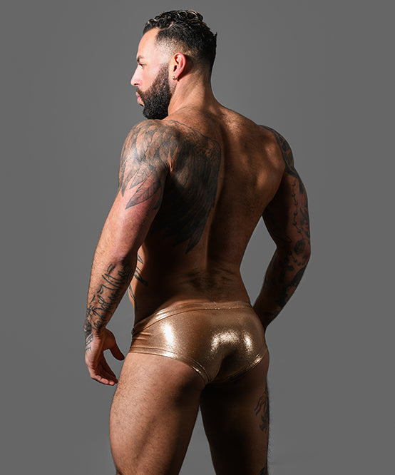 Andrew Christian Bronze Radiance Cheekey Trunk W/ ALMOST NAKED®