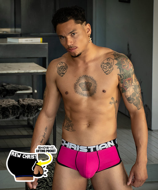 andrew christian DOORBUSTER SHOW-IT® Retro Pop Mesh Boxer