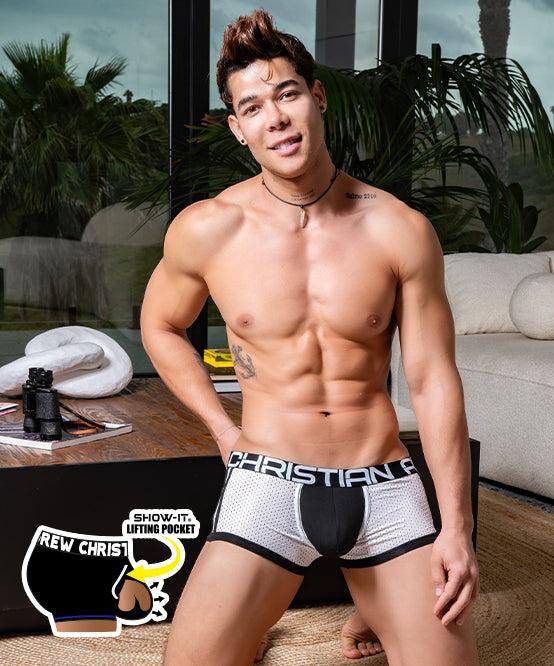 andrew christian DOORBUSTER SHOW-IT® Sports Mesh Boxer