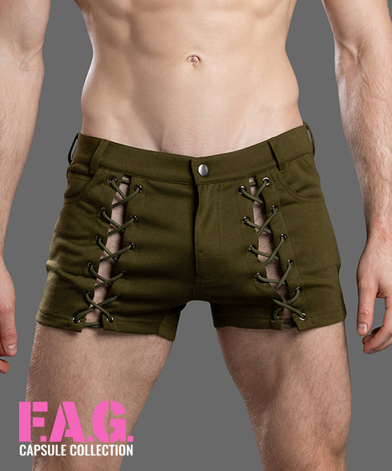 andrew christian F.A.G. Capsule X-Rated Shorts (3" Inseam)