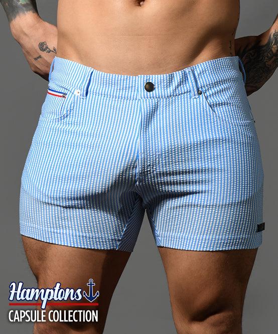 andrew christian Hamptons Capsule Seersucker Shorts (3" Inseam)