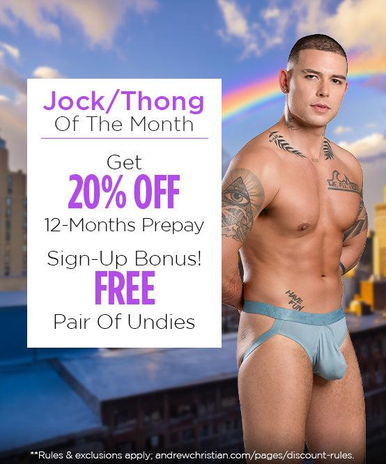 Andrew Christian Jock Of The Month Club Subscription