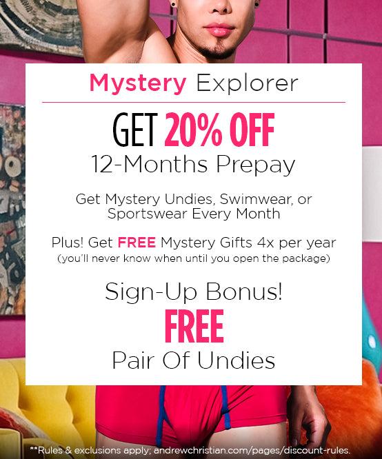 Andrew Christian Mystery Explorer Gift Club Subscription