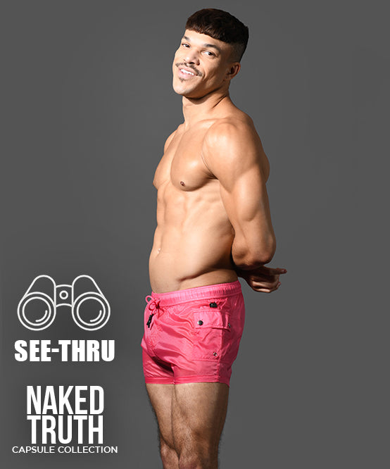 andrew christian Naked Truth Capsule See-Through Cargo Shorts