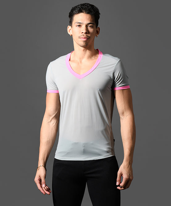 Andrew Christian Naked Truth Capsule See-Through Deep V-Neck