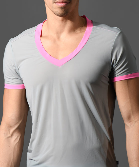 Andrew Christian Naked Truth Capsule See-Through Deep V-Neck