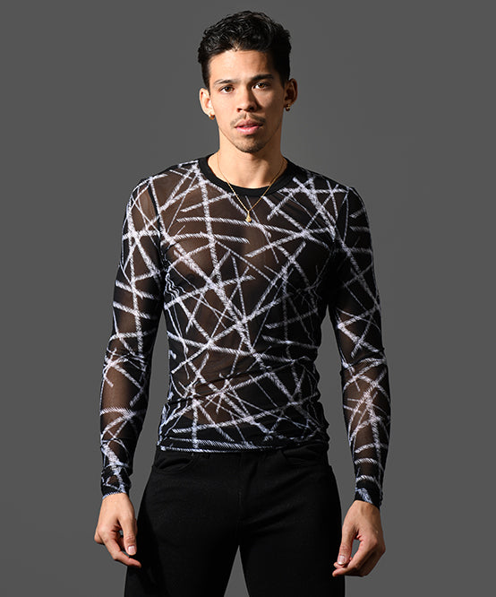 Andrew Christian Naked Truth Capsule See-Through Long Sleeve Tee