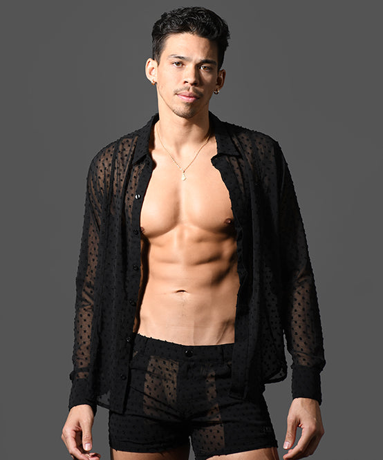 Andrew Christian Naked Truth Capsule See-Through Midnight Shirt