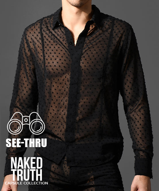 andrew christian Naked Truth Capsule See-Through Midnight Shirt