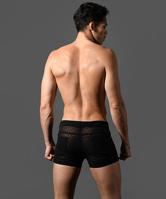 Andrew Christian Naked Truth Capsule See-Through Midnight Shorts