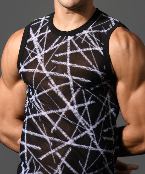 Andrew Christian Naked Truth Capsule See-Through Sleeveless Muscle Tank