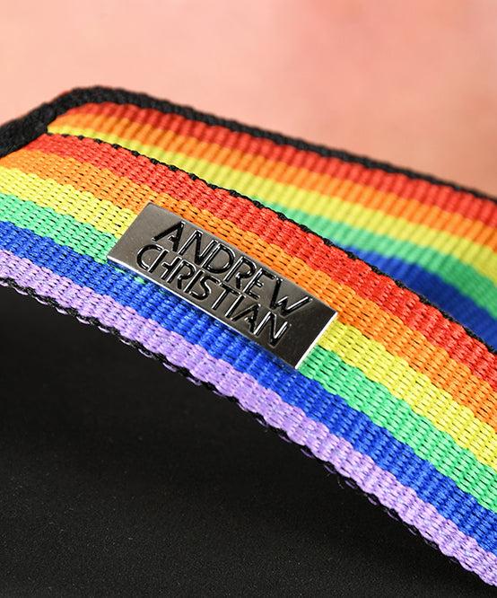 Andrew Christian Rainbow Pride Sandals (w/ Logo Charm)