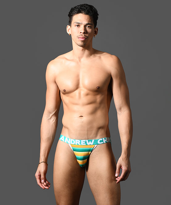 Andrew Christian Riviera Stripe Jock W/ ALMOST NAKED®