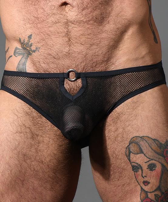 Andrew Christian Sexy Mesh Ring Bubble Butt Thong W/ ALMOST NAKED®