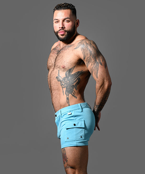Andrew Christian Skinny Stretch Jean Shorts (3" Inseam)