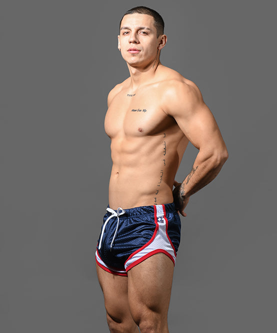 Andrew Christian Sports Mesh Jogger Shorts (3" Inseam)