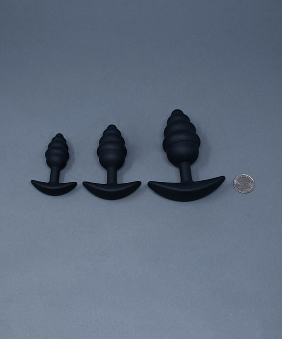 Andrew Christian TROPHY BOY® 3-Pack Ribbed Trainer Plugs