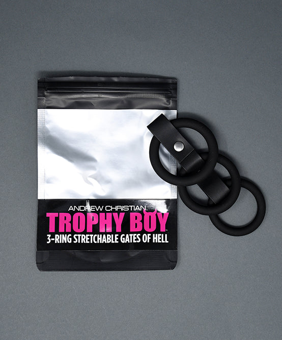 Andrew Christian TROPHY BOY® 3-Ring Stretchable Gates Of Hell