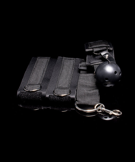 andrew christian TROPHY BOY® Ball Gag w/ Attached Wrist or Bicep Restraints