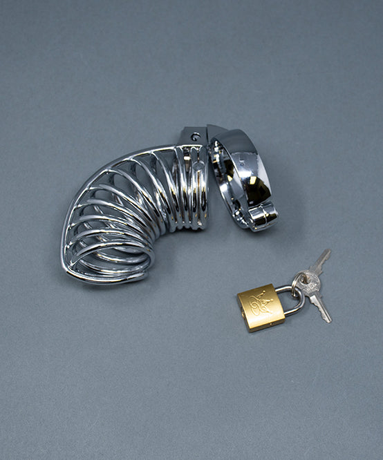 Andrew Christian TROPHY BOY® Chrome Ring Cock Cage (Medium/Large)