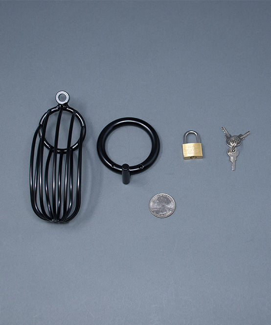 Andrew Christian TROPHY BOY® Open Black Cock Cage (Medium)