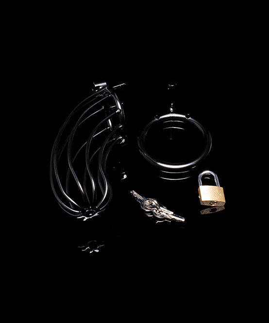 Andrew Christian TROPHY BOY® Open Black Cock Cage (Medium)