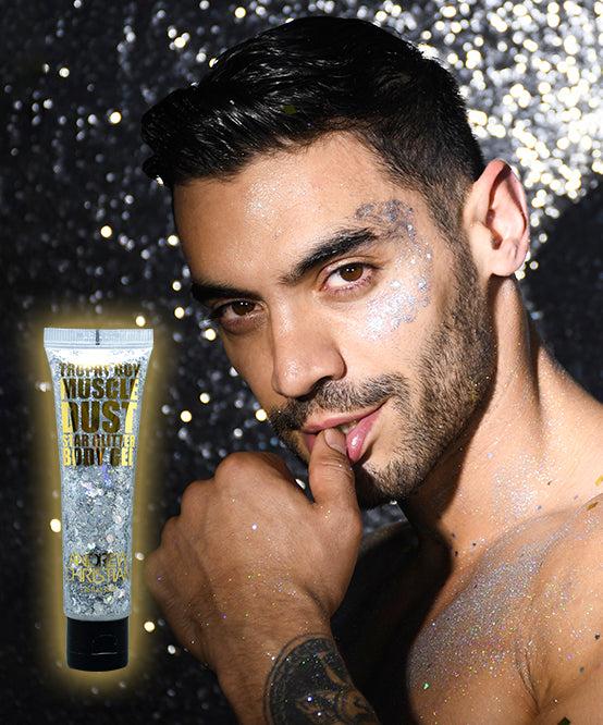Andrew Christian TROPHY BOY® SILVER Muscle Dust Body Glitter