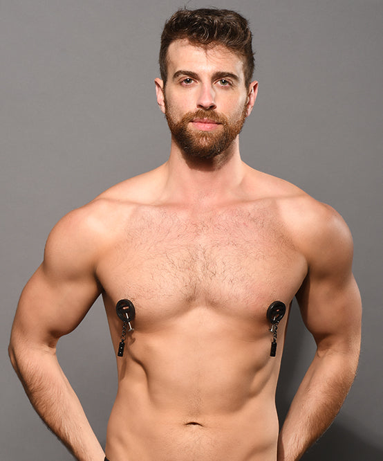 Andrew Christian TROPHY BOY® Spiked Nipple Clamps W/ Weights