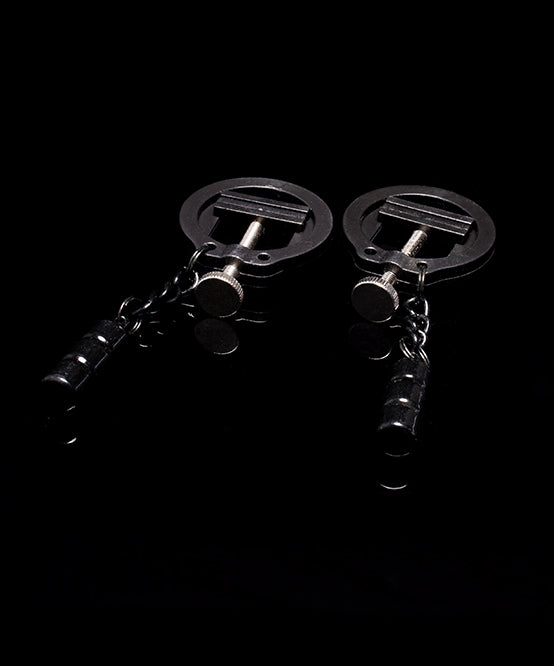 andrew christian TROPHY BOY® Spiked Nipple Clamps w/ Weights