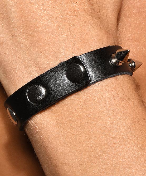 Andrew Christian TROPHY BOY® Spiked Vegan Leather Cock Ring