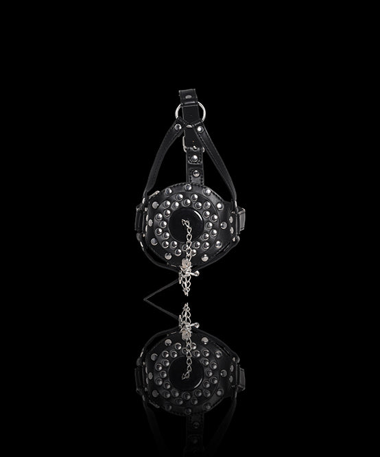 Andrew Christian TROPHY BOY® Studded Mouth Gag W/ Hole & Plug