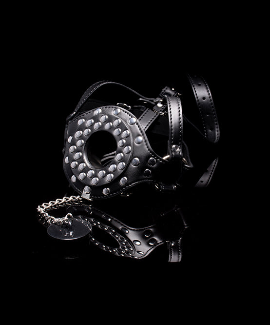 andrew christian TROPHY BOY® Studded Mouth Gag w/ Hole & Plug