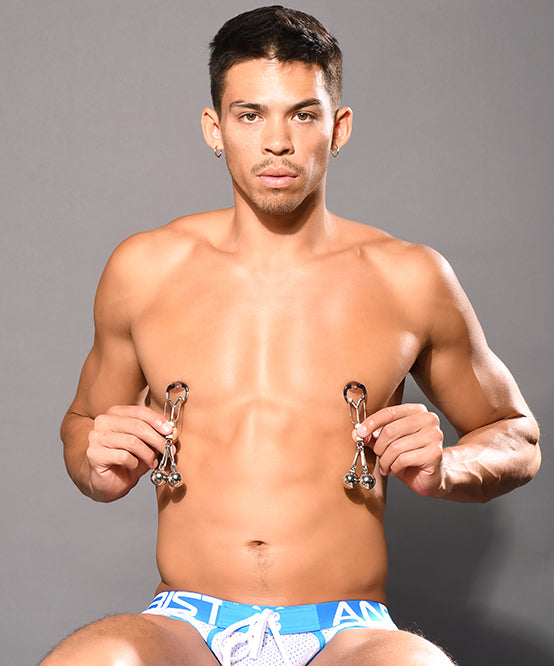 Andrew Christian TROPHY BOY® Xtreme Pincer Nipple Clamps W/ Weights