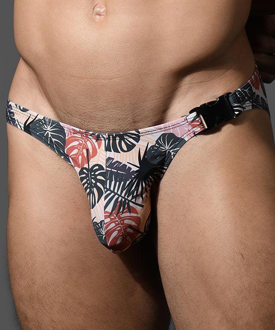 andrew christian Tropic Camo Buckle Swim Bikini w/ ALMOST NAKED®