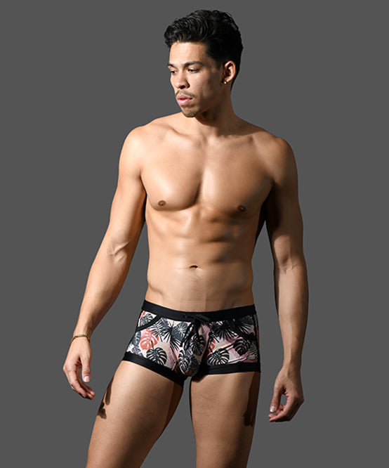 Andrew Christian Tropic Camo Pocket Swim Trunk W/ ALMOST NAKED®
