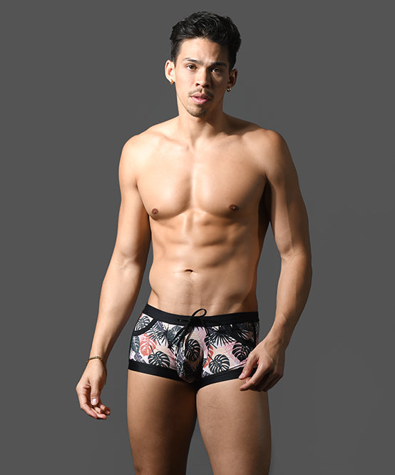 Andrew Christian Tropic Camo Pocket Swim Trunk W/ ALMOST NAKED®