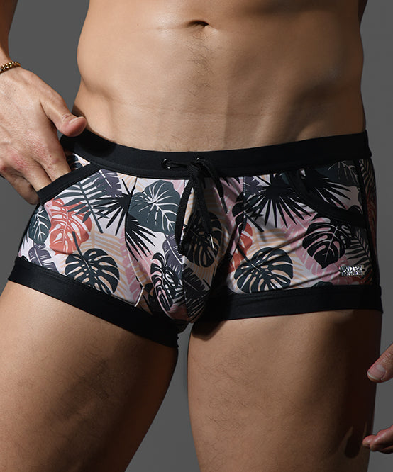 andrew christian Tropic Camo Pocket Swim Trunk w/ ALMOST NAKED®