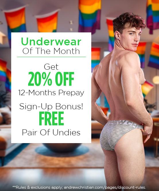 andrew christian Underwear Of The Month Club Subscription