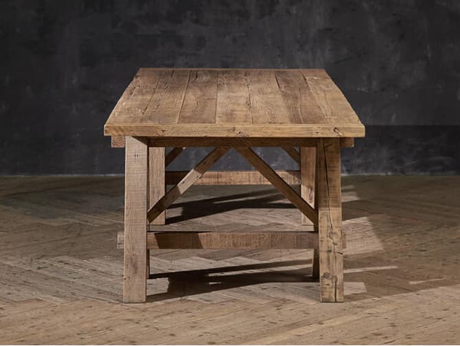 Andrew Martin A-frame Oak Wood Dining Table